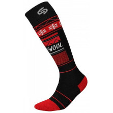 Термошкарпетки InMove Ski Deodorant Thermowool чорний з червоним 44-46