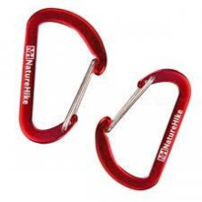 Карабін багатофункціональний Naturehike 65 мм 2 Pack червоний