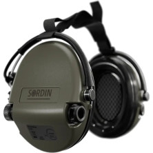 Активні навушники Sordin Supreme MIL AUX, Slim, задній тримач green