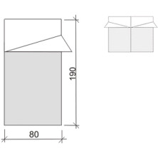 Спальний мішок Terra Incognita Campo 200, хакі/сірий