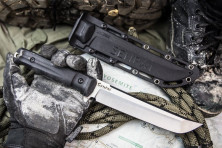 Ніж Kizlyar Supreme Senpai сатин, сталь AUS8, чорний