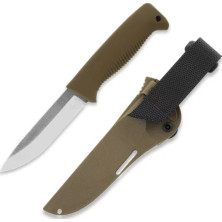 Ніж Peltonen M07 (N690), без покриття, coyote, coyote композитний чохол