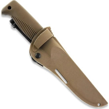 Ніж Peltonen M07 (N690), без покриття, coyote, coyote композитний чохол