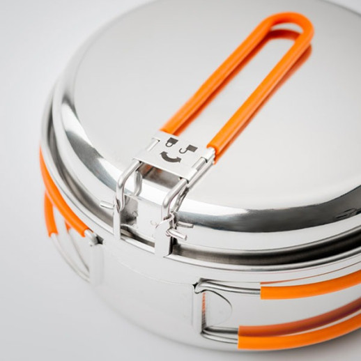 Набір посуду GSI Outdoors Glacier Stainless 1 Person Mess Kit