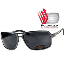 Окуляри BluWater Alumination-4 Gun Metal Polarized (gray) чорні