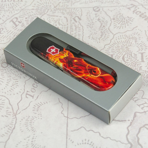 Складаний ніж Victorinox SPARTAN ZODIAC Червоний вогняний кінь 1.3603.Z5200pk
