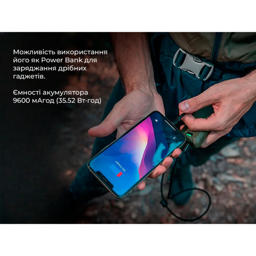 Портативний фумігатор-павербанк Flextail Max Repel S, графіт