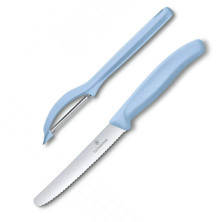 Набір кухонний Victorinox SwissClassic Paring Set (ніж, овощечистка Universal) Блакитний