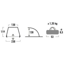 Намет High Peak Mallorca 40 блакитна /сіра (10128)