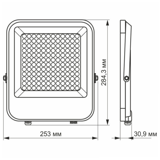 Прожектор VIDEX 100W 5000K 220V IP65 (VL-F2-1005G)