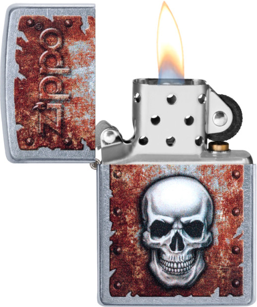 Запальничка Zippo 207 Rusted Skull Design 29870