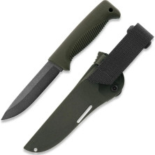 Ніж Peltonen M07 (N690), без покриття, хакі, хакі композитний чохол