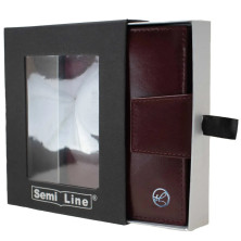 Гаманець жіночий шкіряний Semi Line RFID Dark Red (P8261-2)