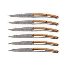 Набір ножів 6 Deejo Steak Knives, titan finish 