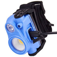 Ліхтар налобний Brevia 400Lm+200Lm, 3W+3W COB, 1200mAh IP65