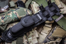 Ніж Kizlyar Supreme Survivalist X, сталь D2 Black Titanium