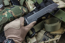 Ніж Kizlyar Supreme Survivalist X, сталь D2 Black Titanium