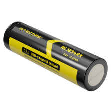 2в1 Акумулятор літієвий Li-Ion 21700 + Power Bank Nitecore NL2150RX 3.6V (5000mAh, USB Type-C), захищений
