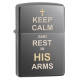 Запальничка Zippo 150 Keep Calm Design 29610
