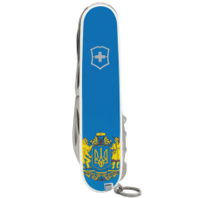 HUNTSMAN UKRAINE 91мм/15функ/біл/штоп/ножн/пила/гак/бл. з великим гербом/бл.