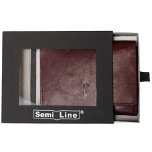 Гаманець жіночий шкіряний Semi Line RFID Dark Red (P8263-2)