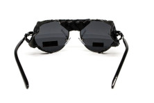 Окуляри захисні Global Vision Aviator-5 GunMetal (gray), сірі в темній оправі зі з'ємним ущільнювачем із синтетичної