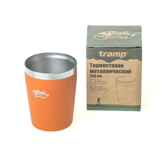 Термостакан металевий (250мл) оранж Tramp TRC-101