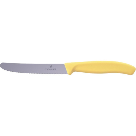 Ніж для томатів Victorinox Swiss Classic 11см хвил жовт 6.7838.E120