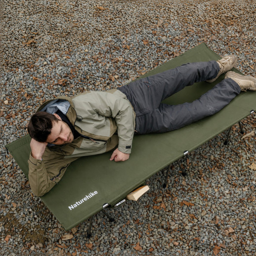 Ліжко складане туристичне ультралегке Naturehike XJC04 NH19JJ006, одномісне, 190 х 70 х 38 см, темно-зелений