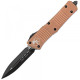 Ніж Microtech Combat Troodon Double Edge Black Blade tan 142 - 1TA