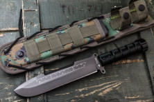 Ніж Kizlyar Supreme Survivalist X, сталь D2 Gray Titanium