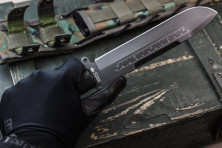 Ніж Kizlyar Supreme Survivalist X, сталь D2 Gray Titanium