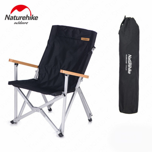 Крісло складне Naturehike Shangye NH19JJ004, алюміній, чорний