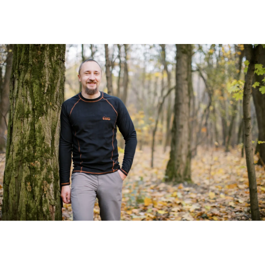 Термобілизна чоловіча Tramp Microfleece комплект (футболка+штани) black UTRUM-020, UTRUM-020-black-XL