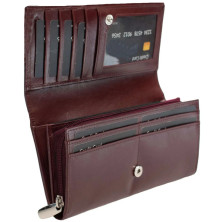 Гаманець жіночий шкіряний Semi Line RFID Dark Red (P8264-2)