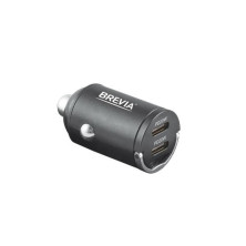 Автомобільний зарядний пристрій Brevia ePower NanoMetal 40W 2xUSB-C