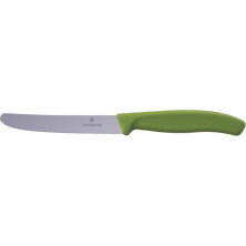 Ніж для томатів Victorinox Swiss Classic 11см хвил олив 6.7834.E575
