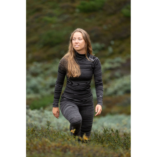 Термокофта жін. Aclima WarmWool 200 Roll Neck W's Black Motion M