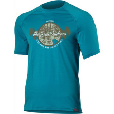 Термофутболка чоловіча Lasting LUCAS 5858-L, M, S, XL-синя