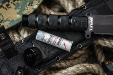 Ніж Kizlyar Supreme Survivalist X, сталь AUS8, Black Titanium