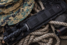 Ніж Kizlyar Supreme Survivalist X, сталь AUS8, Black Titanium