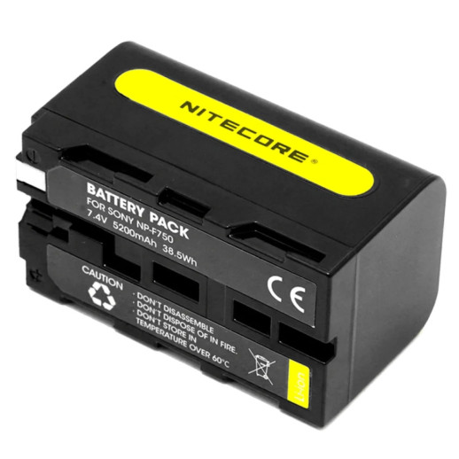 Акумулятор Li-Ion Nitecore NP-F750 для камер Sony NEX-FS700, HXR-NX5N, HXR-NX100 (5200mAh)