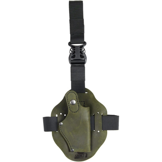 Кобура Ammo Key ILLEGIBLE-1 S Olive на стегно для ПМ (KO.IL1.PM.S.06.0)