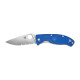 Ніж Spyderco Tenacious, S35VN, напівсерейтор blue