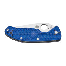 Ніж Spyderco Tenacious, S35VN, напівсерейтор blue