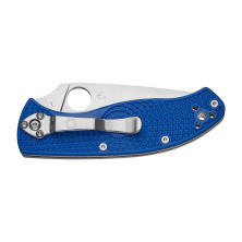 Ніж Spyderco Tenacious, S35VN, напівсерейтор blue
