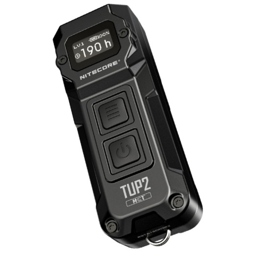 Ліхтар наключний Nitecore TUP2 MCT (4xUHE LED, 1200 люмен, 5 режимів, USB-C), чорний