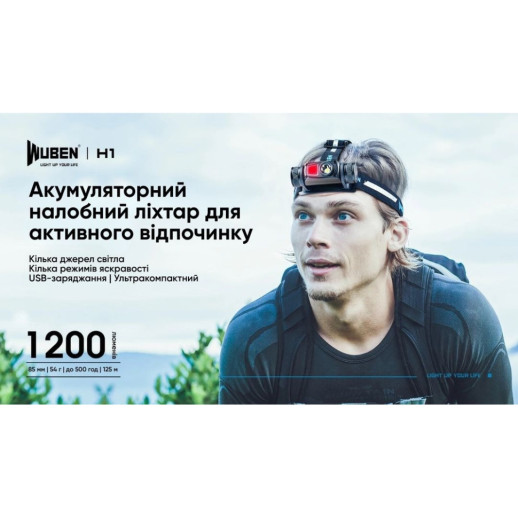 Ліхтар Wuben H1, чорний