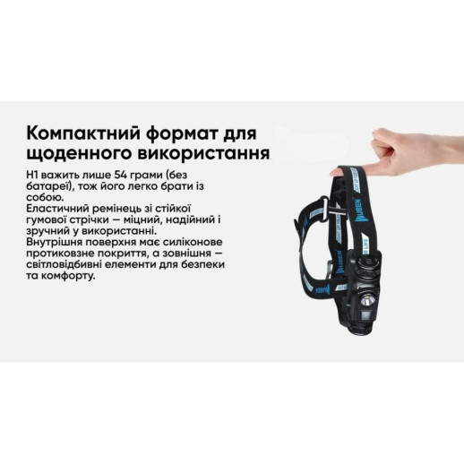 Ліхтар Wuben H1, чорний