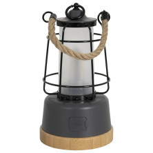 Ліхтар кемпінговий Bo-Camp Harlington Rechargable Dimming 370 Lumen Bamboo-Grey (5818921)